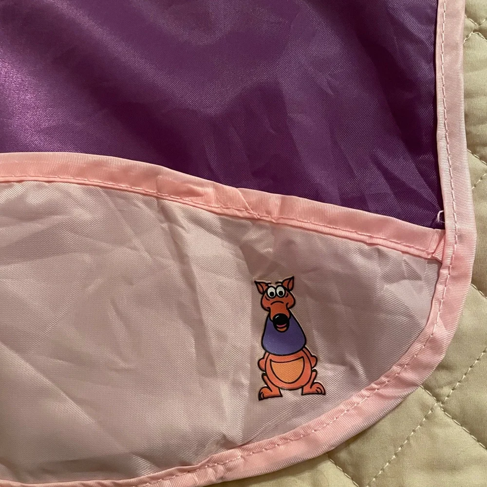 Walla Bib purple & pink with sleeve, new without tags